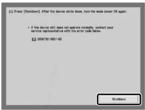 CANON imagePRESS C8000VP - Turn OFF the main power. - 1