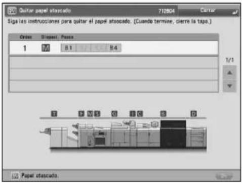 CANON imagePRESS C8000VP - - Eliminar atascos de papel y atascos de grapas - 1