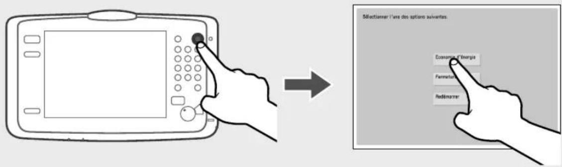 CANON imagePRESS C8000VP - Configuration du mode Économie d'énergie/Veille pour réduire la consommation électrique - 1