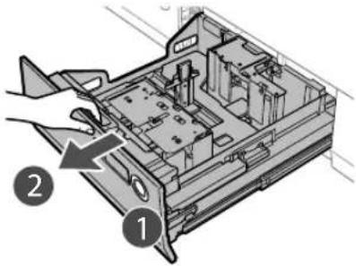 CANON imagePRESS C8000VP - ■ Cargar papel en el depósito de papel - 1