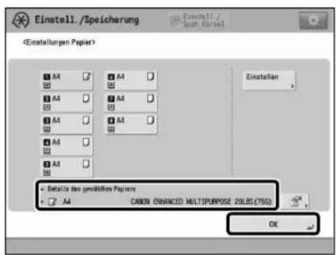 CANON imagePRESS C8000VP - ■ Wählen von Papiertypen aus der Datenbank Papier - 4