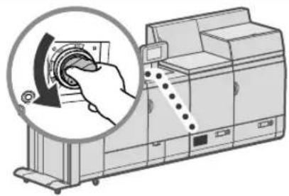 CANON imagePRESS C8000VP - Confermare che il selettore dell'interruttore di sicurezza sia in posizione OFF (lato ""). - 1