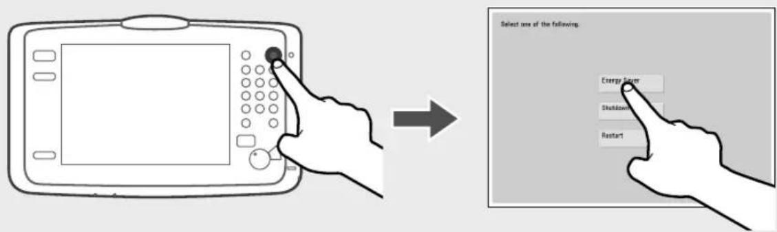 CANON imagePRESS C8000VP - Setting the Energy Saver mode/Sleep mode to minimize energy consumption - 1