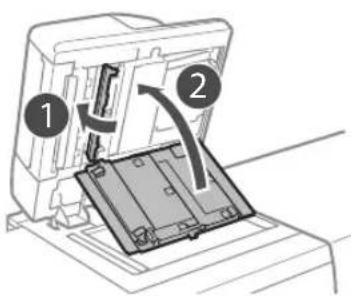 CANON imagePRESS C8000VP - Reinigen Sie den Originalscanbereich der Zufuhr. - 1