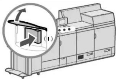CANON imagePRESS C8000VP - Spostare il selettore dell'interruttore di sicurezza completamente verso il basso fino a quando si arresta. - 2