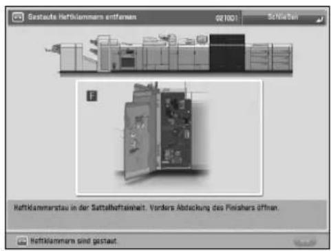 CANON imagePRESS C8000VP - ■Beheben von Papierstaus und Heftklammernstaus - 2
