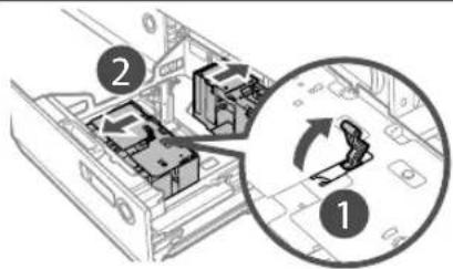 CANON imagePRESS C8000VP - ■ Caricamento della carta nel paper deck - 3