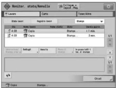 CANON imagePRESS C8000VP - Schermata [Lavoro] - 1