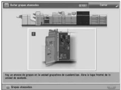 CANON imagePRESS C8000VP - - Eliminar atascos de papel y atascos de grapas - 2