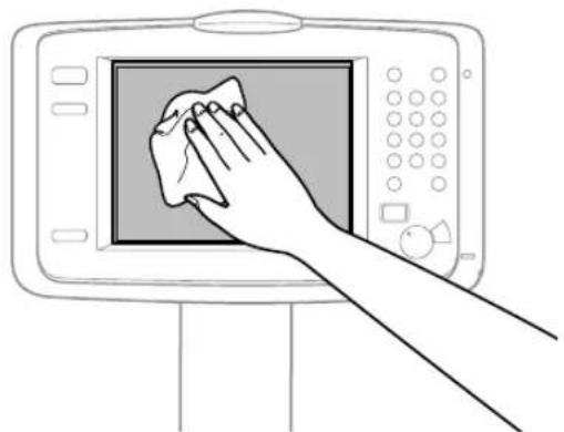 CANON imagePRESS C8000VP - ■Cleaning the Touch Panel Display - 1