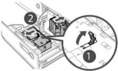 CANON imagePRESS C8000VP - ■ Cargar papel en el depósito de papel - 3