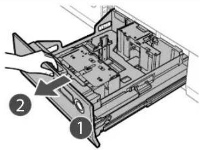 CANON imagePRESS C8000VP - ■ Caricamento della carta nel paper deck - 1