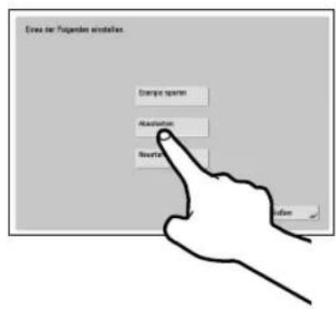CANON imagePRESS C8000VP - Betätigen Sie die Taste - 1