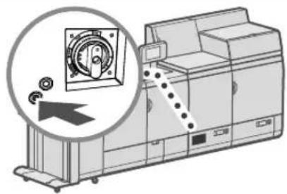 CANON imagePRESS C8000VP - Spegnere la macchina con l'interruttore principale. - 1