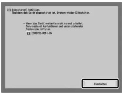 CANON imagePRESS C8000VP - Schalten Sie den Hauptschalter AUS. - 1