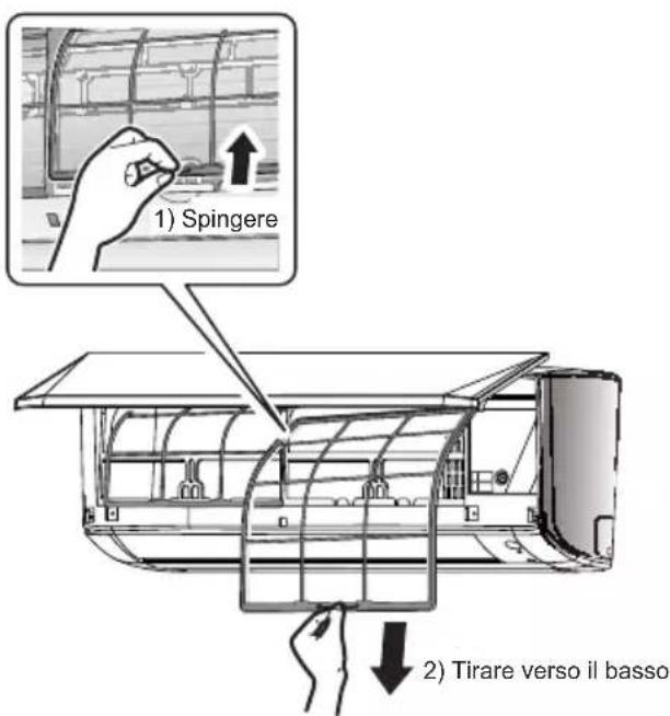 DAIKIN ATXC60BV1B - Estrarre i filtri dell'aria. - 1