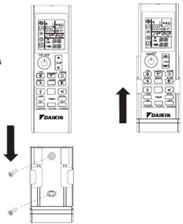 DAIKIN ATXC60BV1B - ■ Wie Sie den Fernbedienungshalter an der Wand befestigen - 1
