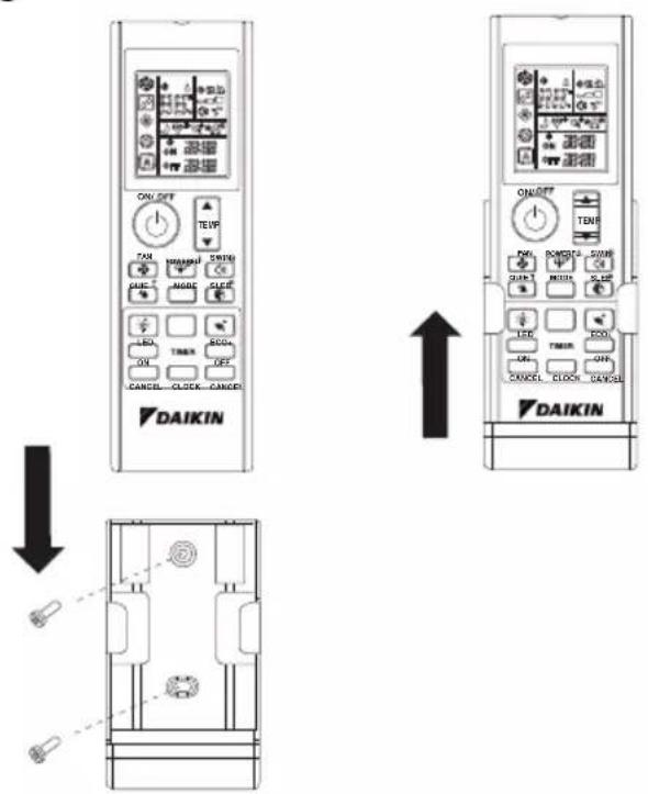 DAIKIN ATXC60BV1B - ■ Mocowanie obsady zdalnego sterownika na ścianie - 1