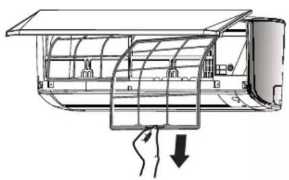 DAIKIN ATXC60BV1B - Haal de ontsmettingsfilter van titaniumapiet eraf - 1
