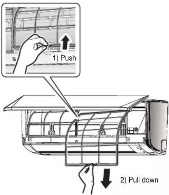 DAIKIN ATXC60BV1B - Pull out the air filters. - 1