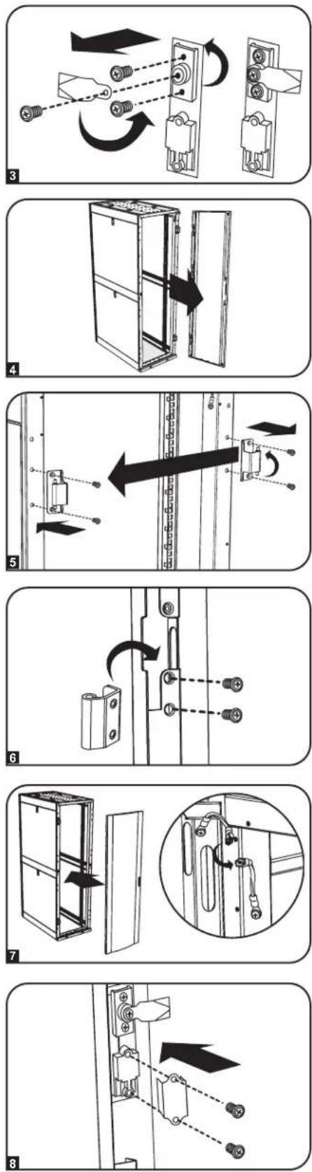 Tripp Lite SR25UBSD3 - Reversing Front Door (continued) - 1