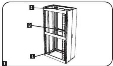 Tripp Lite SR25UBSD3 - Регулировка монтажных и кабельных направляющих - 1