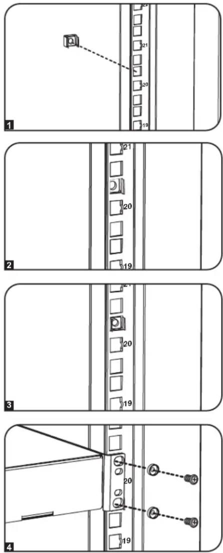 Tripp Lite SR25UBSD3 - To Remove Cage Nuts, Reverse Steps 1-3 - 1