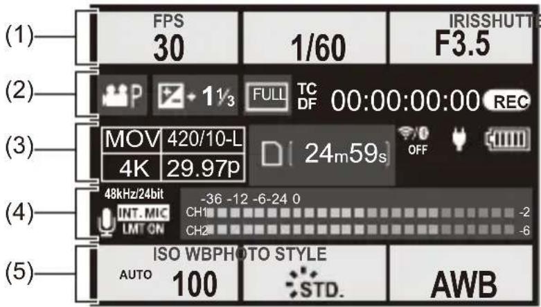 PANASONIC Lumix S9 - Panneau de contrôle (Mode Films créatifs/Mode Slow &amp; Quick) - 1