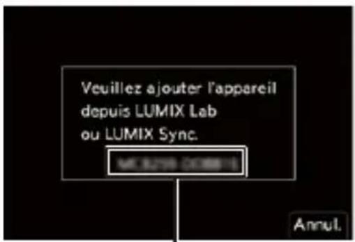 Veuillez ajouter l'appareil depuis LUMIX Lab ou LUMIX Sync. MC 2519 (0088-1) Annul.