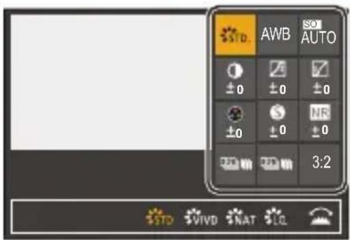 AWB AUTO ±0 ±0 ±0 ±0 ±0 ±0 3:2 STD VIVD NAT LG