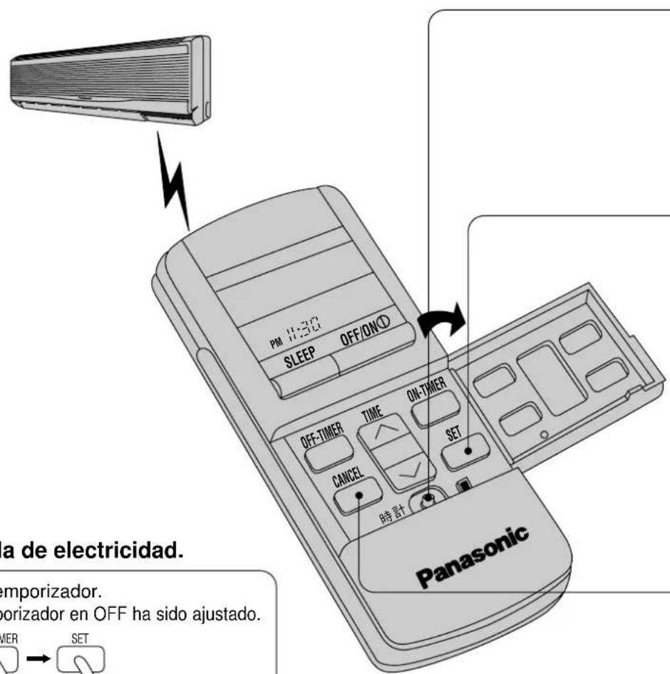 PANASONIC CS-A28BKP5 - Ajuste del Temporizador - 1