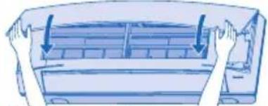PANASONIC CS-A28JKD - Cierre el panel frontal - 1