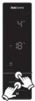 WHIRLPOOL W84BE 73 X - Ρυθμίσεις θερμοκρασίας ψυγείου - 2