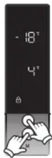 WHIRLPOOL W84TE 73 M - Impostazione della temperatura del frigorifero - 2