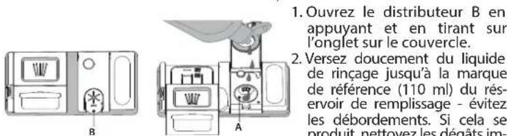 WHIRLPOOL W7F HP33 X - REMLIR LE DISTRIBUTEUR DE LIQUIDE DE RINÇAGE - 1