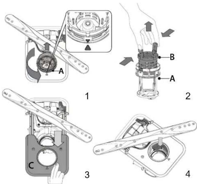 WHIRLPOOL WH8IPB14AM6L0 - NETTOYER L'ENSEMBLE Filtre - 1