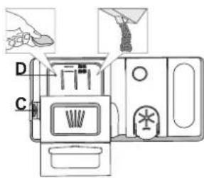 WHIRLPOOL WIP 4T133 PE S - NAPELNIANIE DOZOWNIKA DETERGENTU - 1