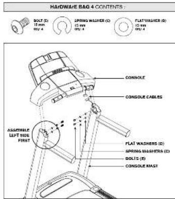 Horizon Fitness T203 - Warning - 9
