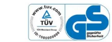 www.tuv.com TÜV TÜV Rheinland Group ID:1000000000 GS geprüfte Sicherheit