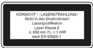 EINHELL BT-SM 2131 Dual - Avvertenze speciali per il laser - 1