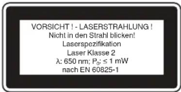 EINHELL BT-SM 2131 Dual - Indicações especiais para o laser - 1