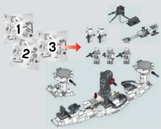 LEGO Star Wars 75098 - Q: In addition to regular human-shaped minifigures, there are many aliens, droids, and strange creatures that populate the Hoth Battle set. What are some differences in designing decorations for this large range of figures? - 27