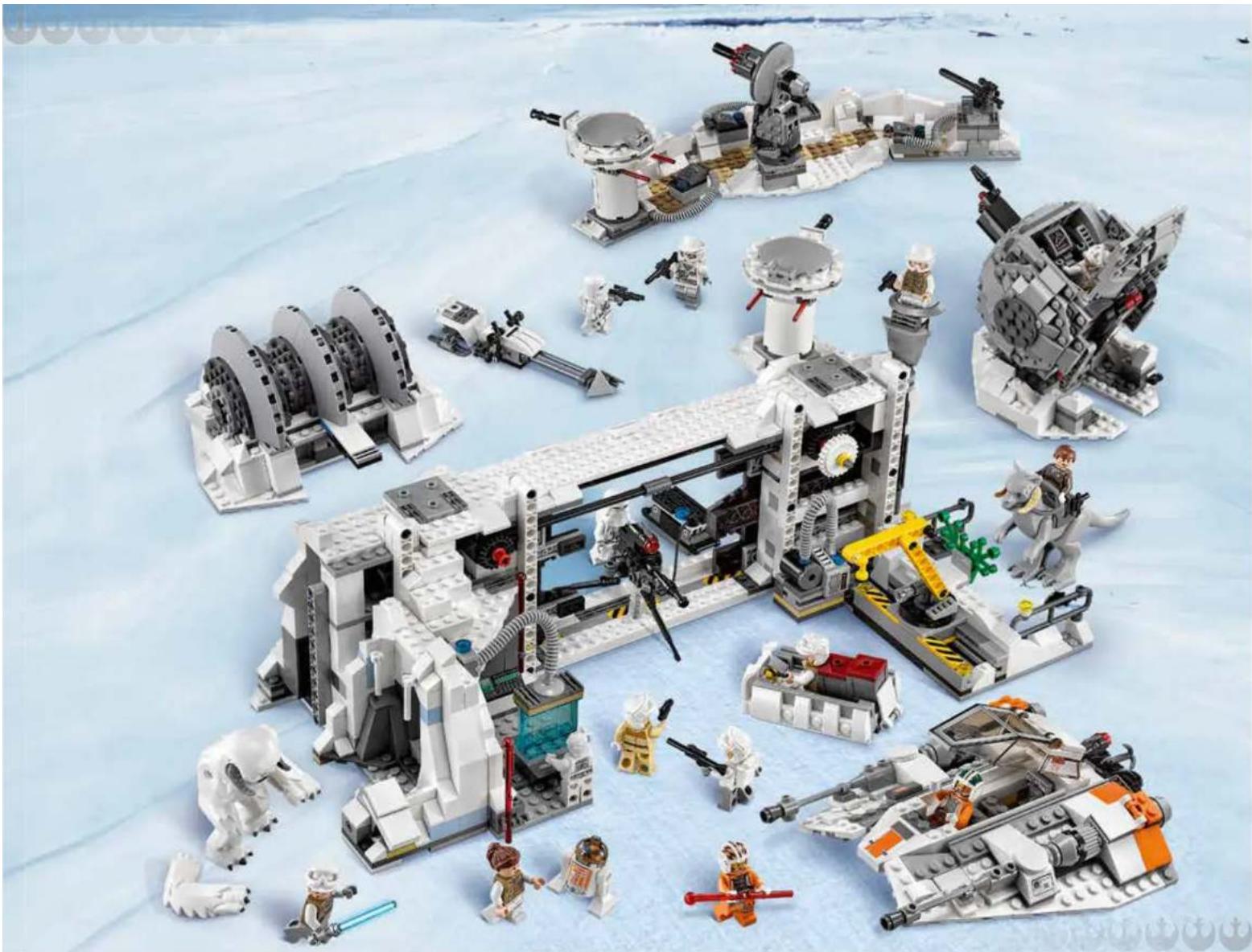 LEGO Star Wars 75098 - Q: In addition to regular human-shaped minifigures, there are many aliens, droids, and strange creatures that populate the Hoth Battle set. What are some differences in designing decorations for this large range of figures? - 18