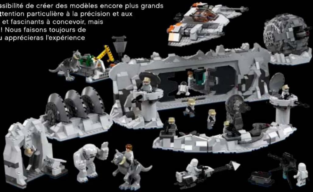 LEGO Star Wars 75098 - Q: In addition to regular human-shaped minifigures, there are many aliens, droids, and strange creatures that populate the Hoth Battle set. What are some differences in designing decorations for this large range of figures? - 2