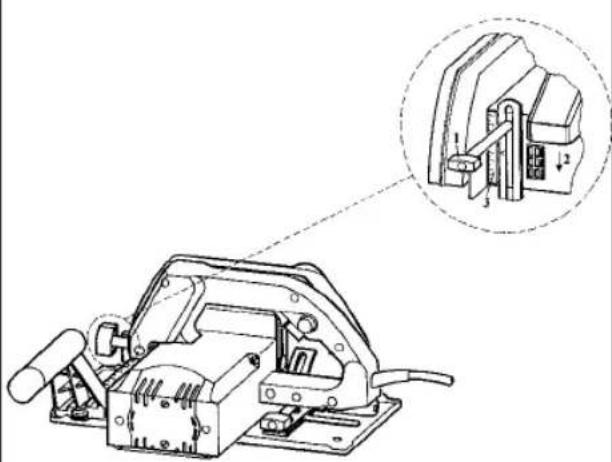 EINHELL HES 200 - Adjustment of the cutting depth - 1