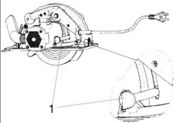 EINHELL HKS 66-01 - Kesme derinligini ayarlamak - 1