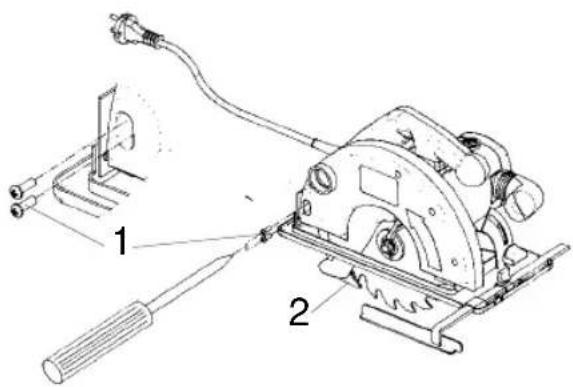 EINHELL HKS 66-01 - Testere yapragini degiistirmek - 1
