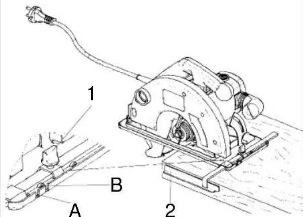EINHELL HKS 66-01 - Folosirea ferăstrăului circular manual - 1