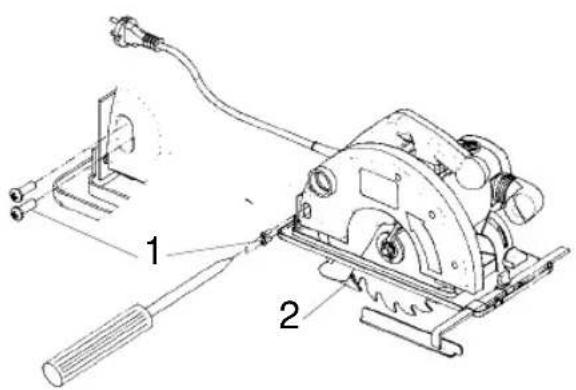 EINHELL HKS 66-01 - Troca do disco de serra - 1