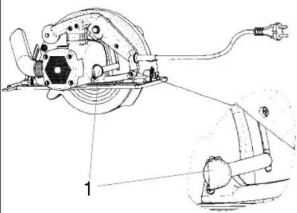 EINHELL HKS 66-01 - Reglarea adancimii de taiere - 1